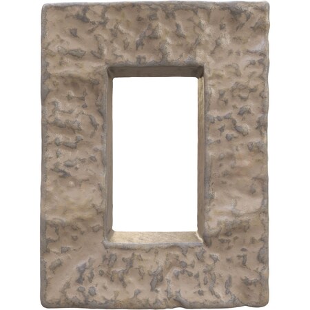 Ekena Millwork Universal Electrical Cover for StoneWall Faux Stone Siding Panels PNUEC04X08RW